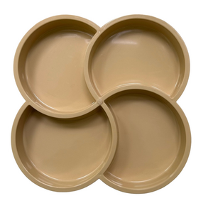 Dansk Tray by Gunnar Cyren Beige Clover Swirl Serving Divided Acrylic Denmark